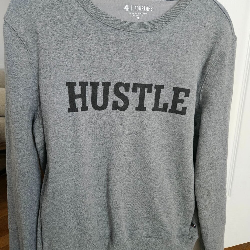 Men’s Four Laps Pocket “HUSTLE” Graphic Sweatshirt